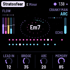 The Arc page: Lead in, Bridge, Arc, Memory