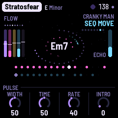 The Sequence's Move page: Width, Time, Rate, Intro